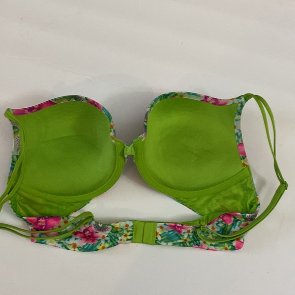 Victoria’s Secret Multicolor Push Up Bra with Sequins Size 36B - Picture 3 of 4
